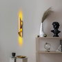 Opviq Flare - 15357 Lámpara de Pared de Metal Dorada